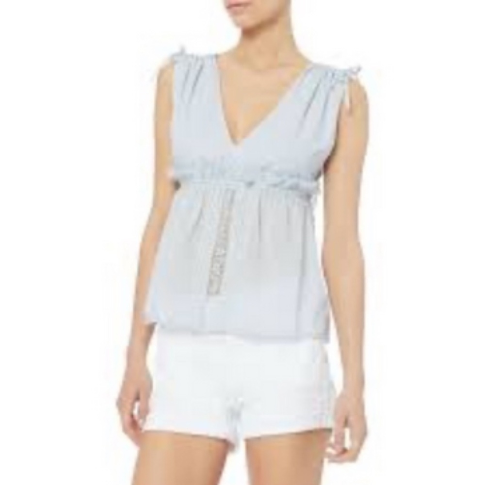 St.Roche Baby blue "Ariela" tank top Intermix
